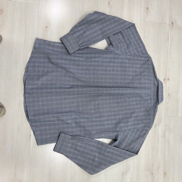 BROOKS BROTHERS Regent Non Iron Gray Plaid Dress Shirt 16-4/5 All Cotton - Picture 9 of 10